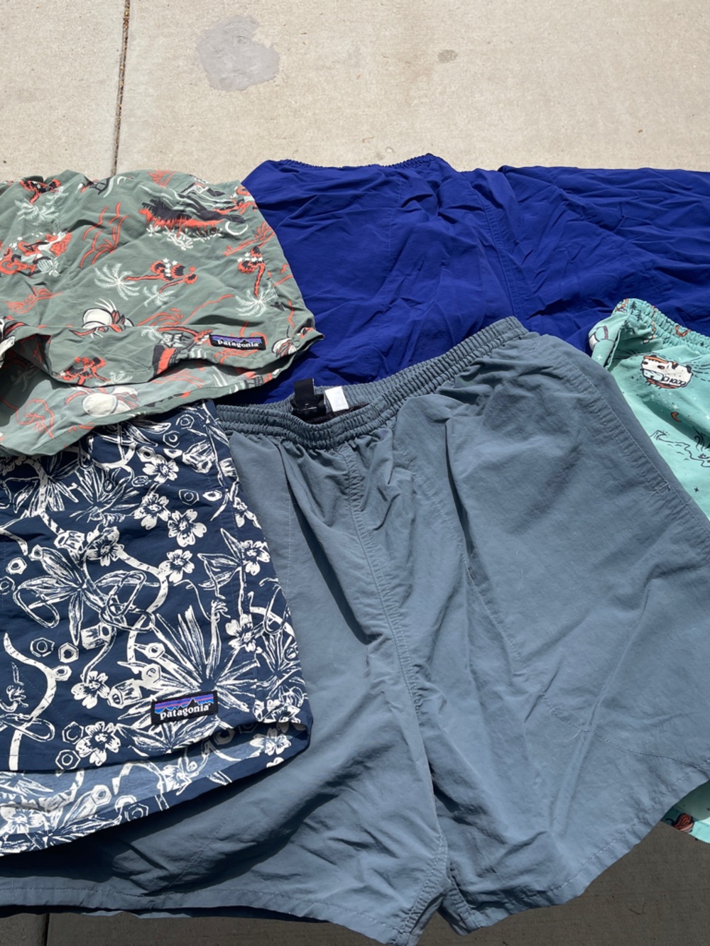 Patagonia Men's Swim/Board Shorts in Navy, Gray, Mint, Royal Blue, Sage Floral